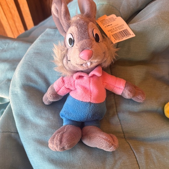 Disney Gray and Pink Br'er Rabbit Plush